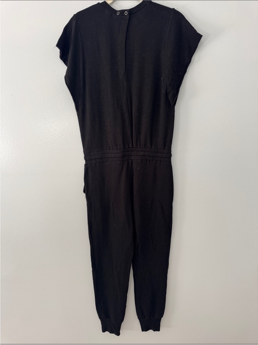 Monrow Jumpsuit with Elastic Waist Trendy Summer Travel Vacation Size Small - Picture 9 of 10
